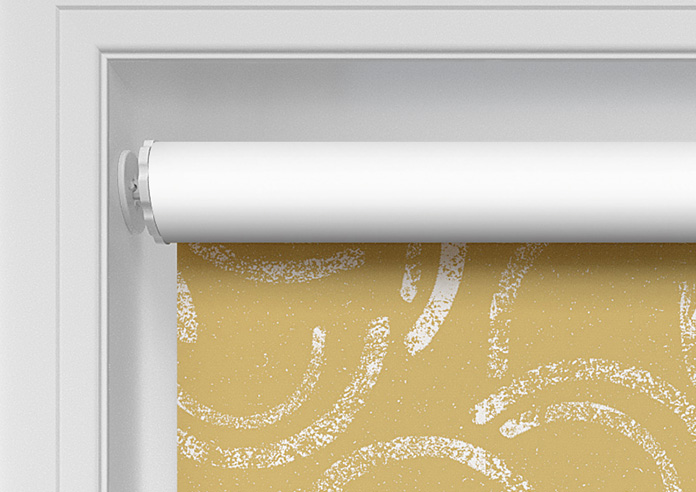 Lino Arches, Bright Yellow - Twist&Fit Roller Blind - Image 10